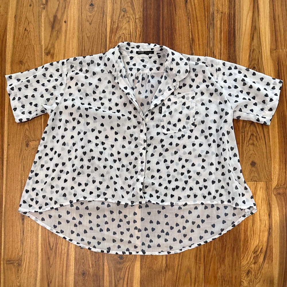 Kids FITH Fine Method Short Sleeve Button Down Size 110 (5 Years)